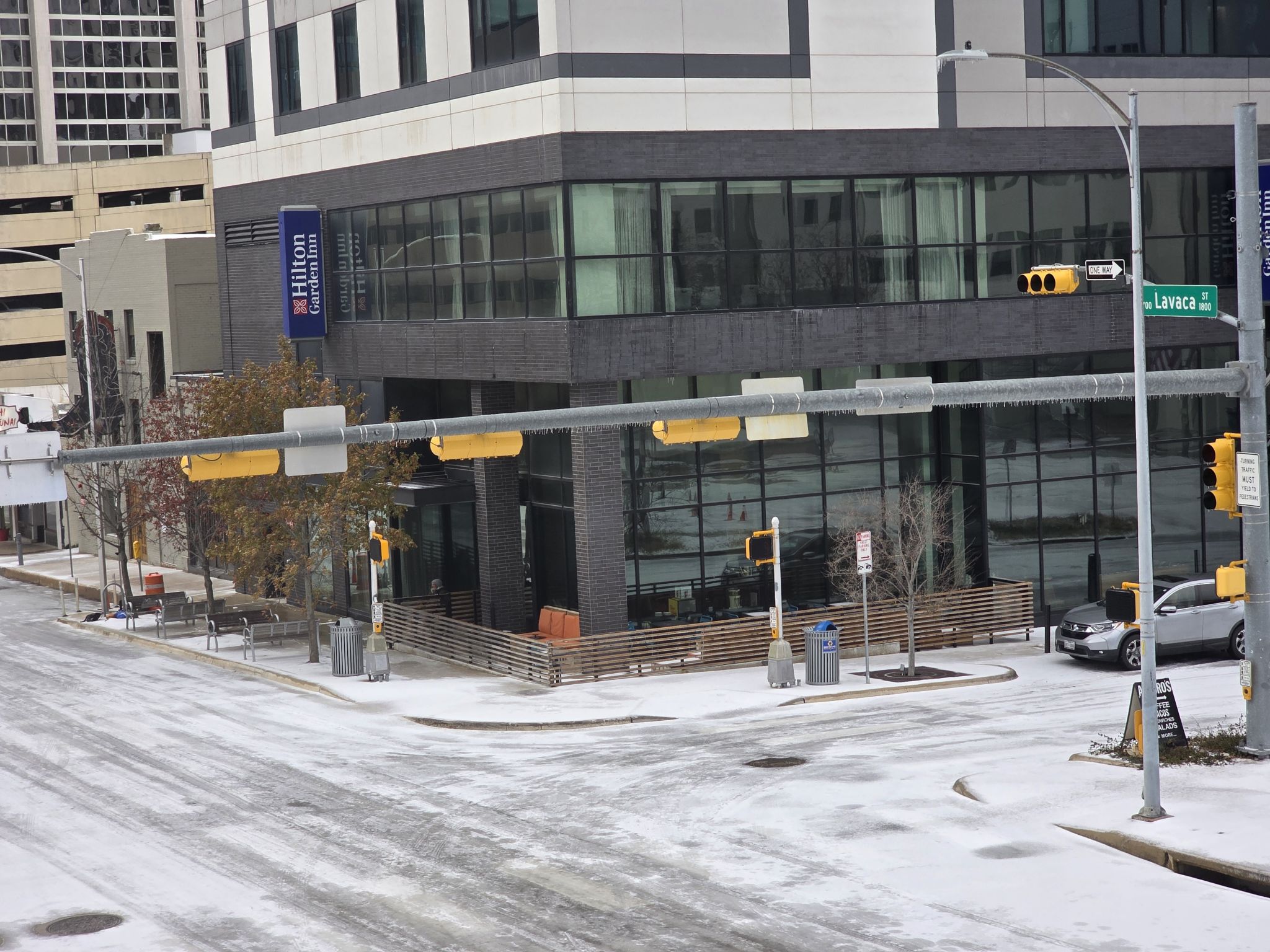 DDTX26 ice storm — photo by Aadit Shah